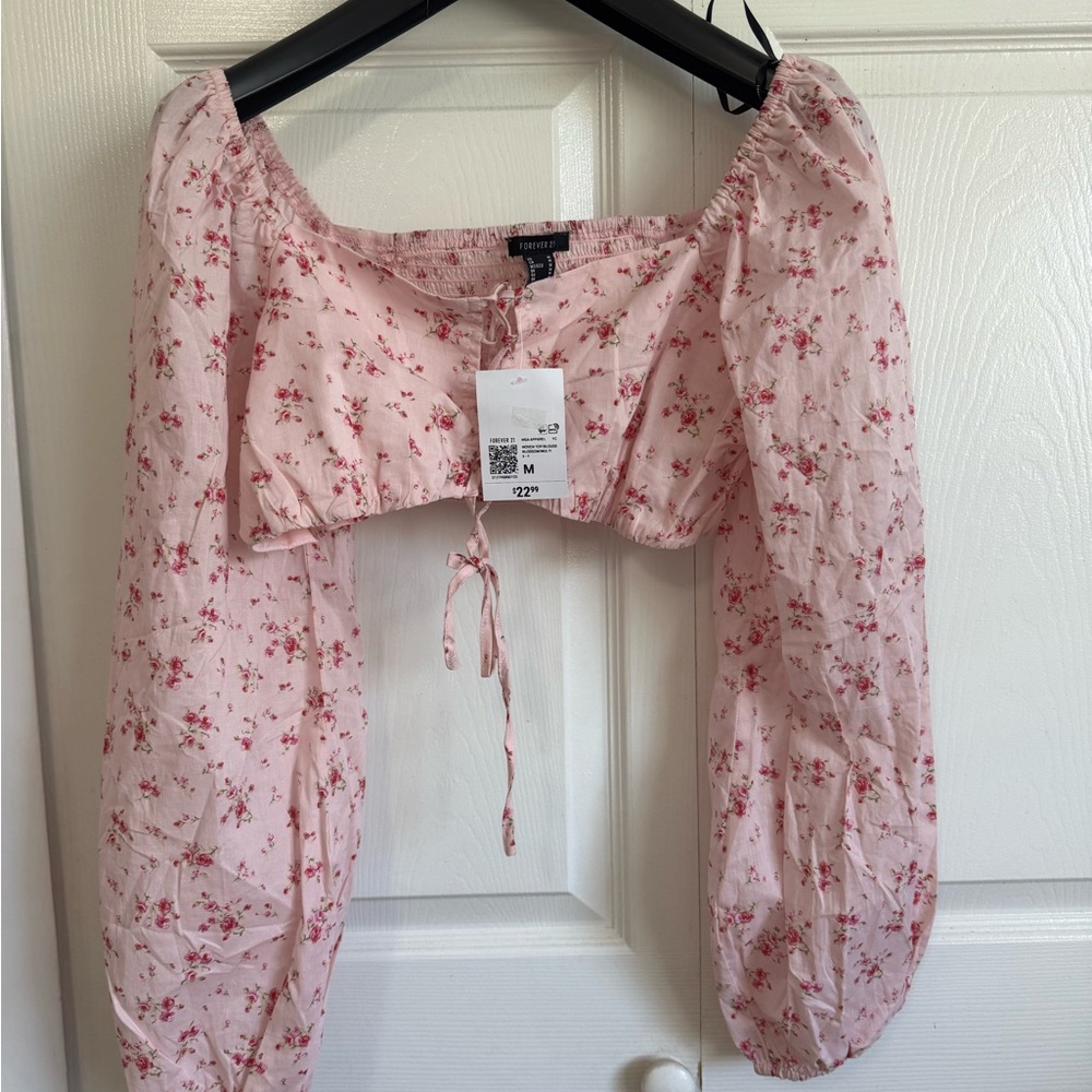Forever 21 Pink Floral Blouse